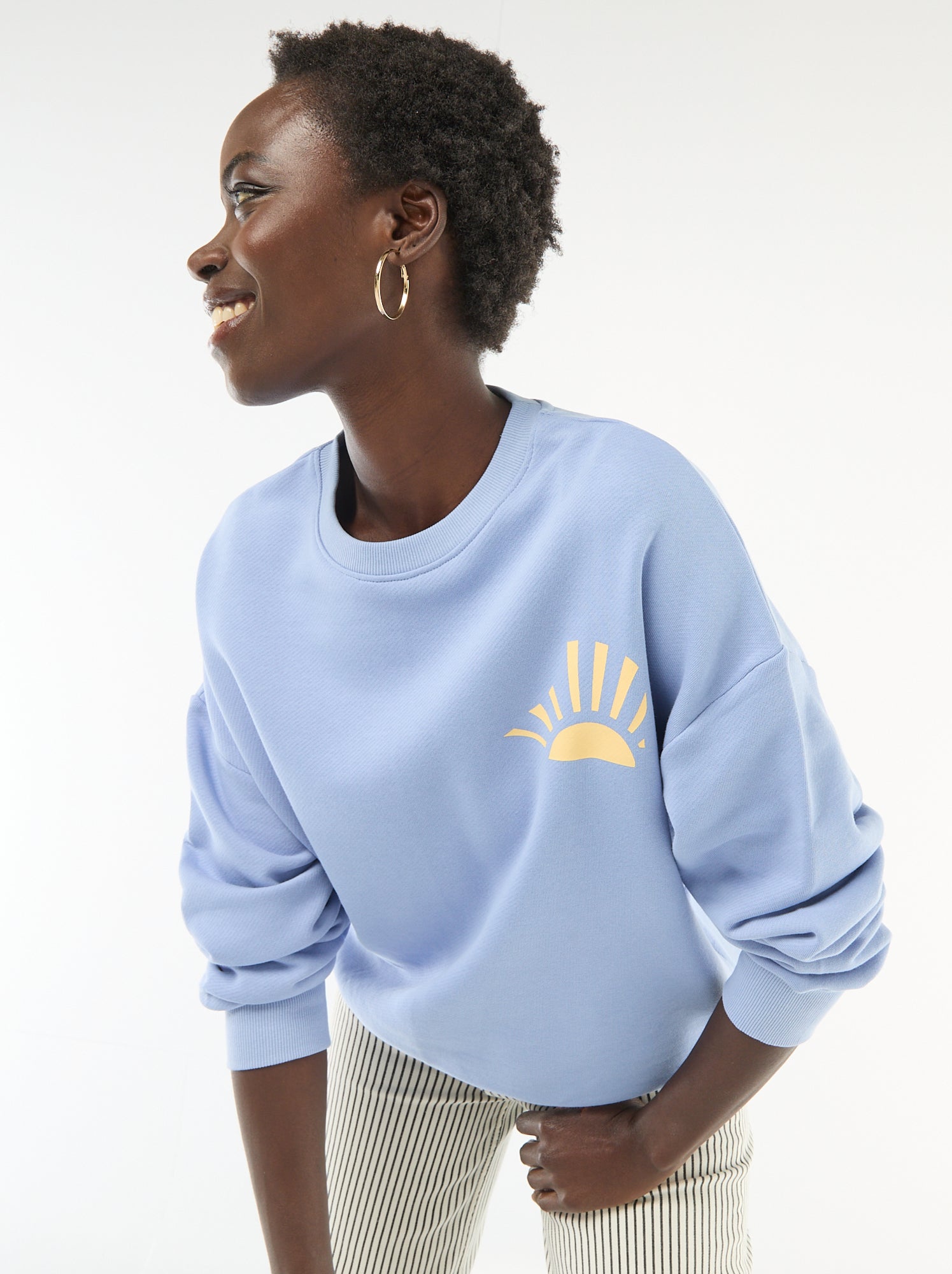 Sweat à col rond fantaisie