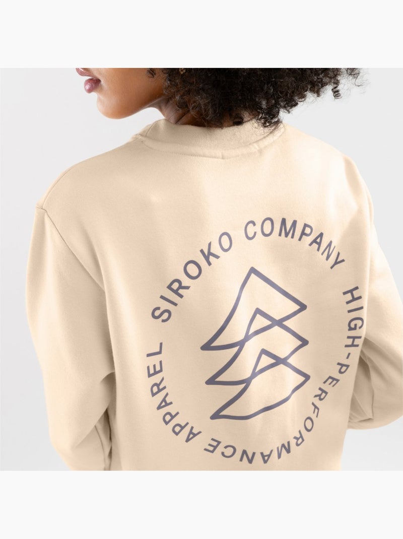 Sweat à col rond femme lifestyle femme stream-w Beige - Kiabi