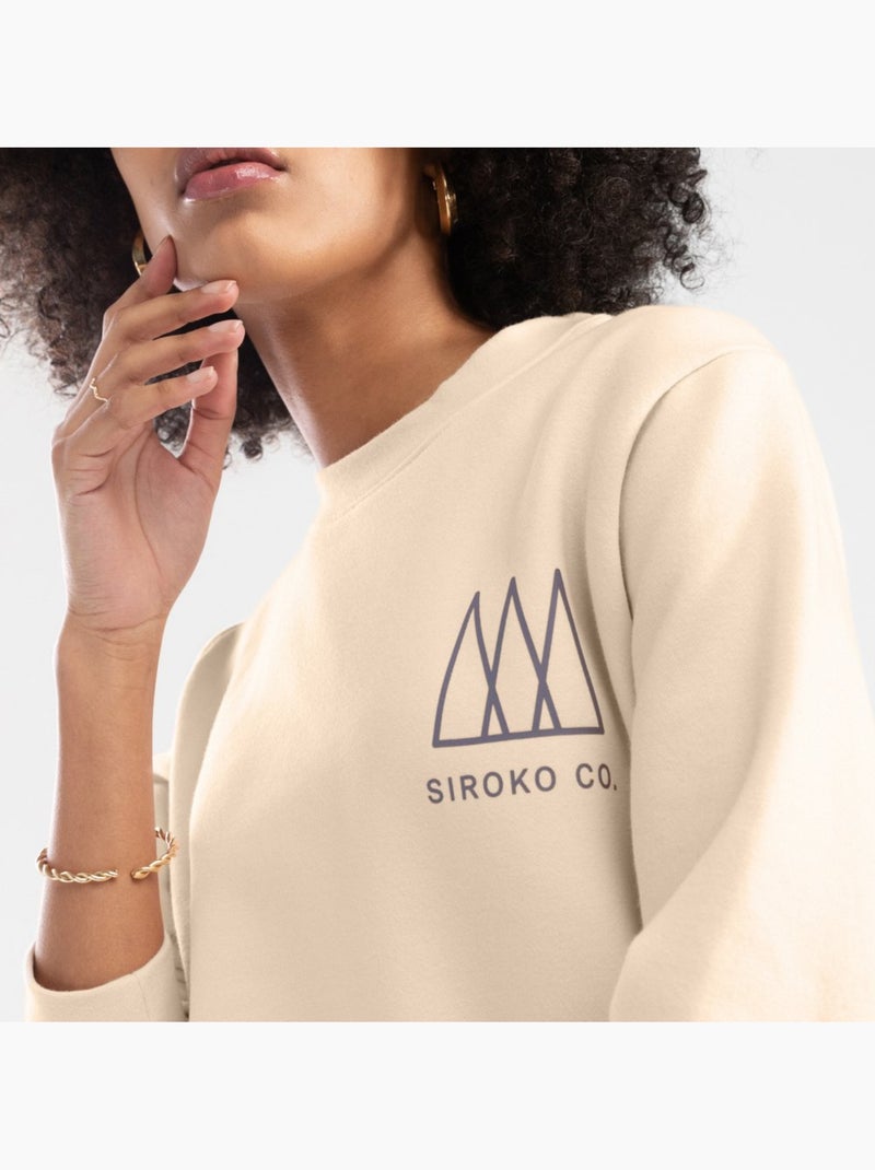 Sweat à col rond femme lifestyle femme stream-w Beige - Kiabi