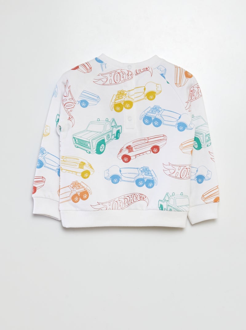 Sweat à col rond 'Hot Wheels' Beige - Kiabi
