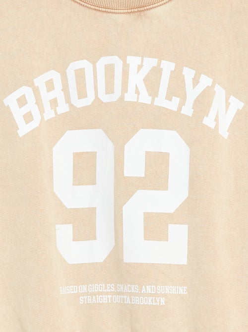 Sweat à col rond imprimé - Kiabi