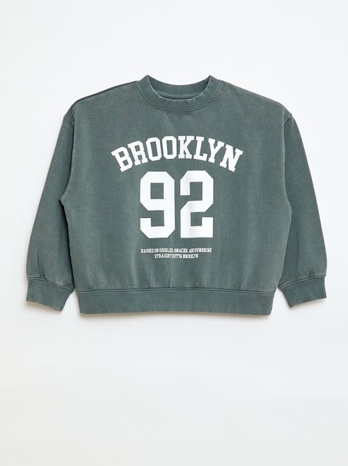 Sweat à col rond imprimé - Kiabi