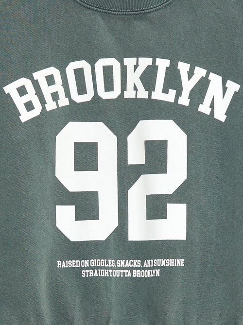 Sweat à col rond imprimé - Kiabi