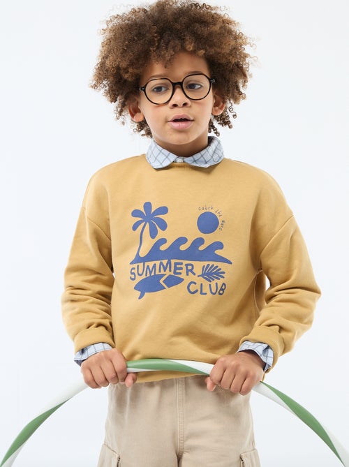 Sweat à col rond imprimé - Kiabi