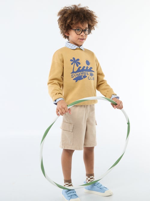 Sweat à col rond imprimé - Kiabi