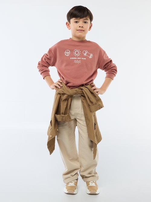 Sweat à col rond imprimé - Kiabi