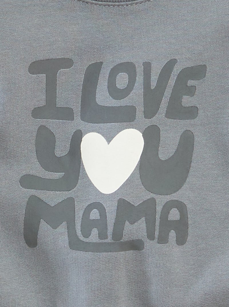 Sweat à col rond imprimé Vert - Kiabi