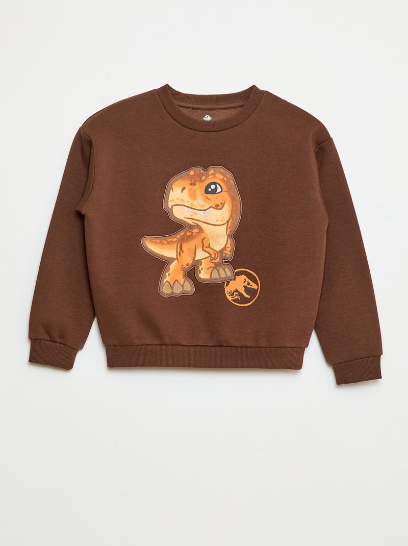 Sweat à col rond 'Jurassic World' Marron - Kiabi
