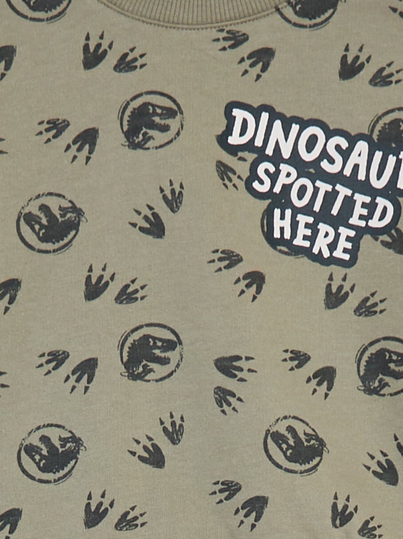 Sweat à col rond 'Jurassic World' VERT - Kiabi