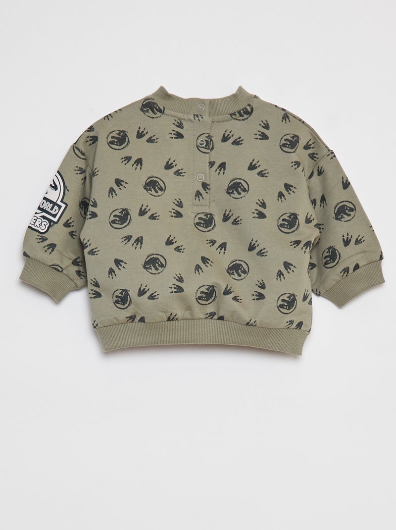 Sweat à col rond 'Jurassic World' VERT - Kiabi