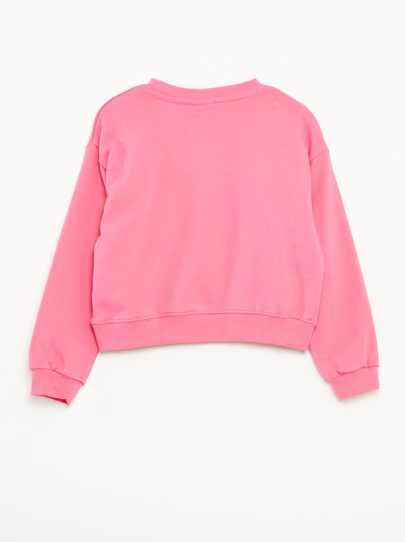 Sweat à col rond 'Minnie' 'Disney' Rose - Kiabi