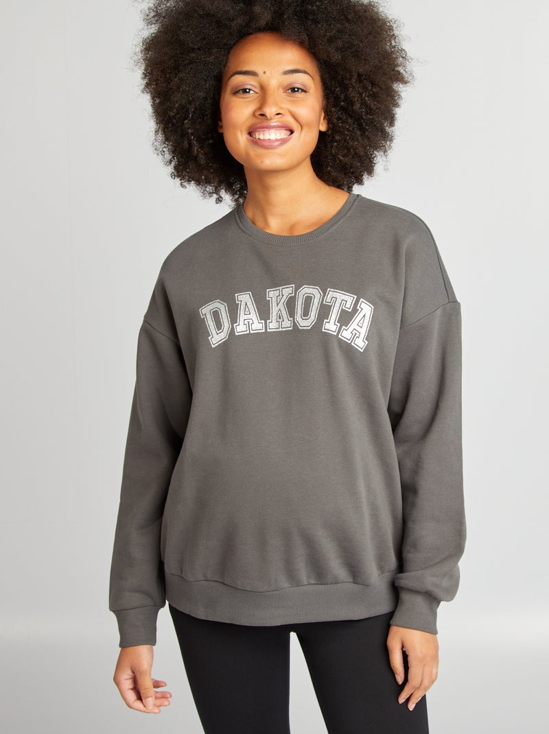 Sweat à col rond 'Only Maternity' Gris - Kiabi