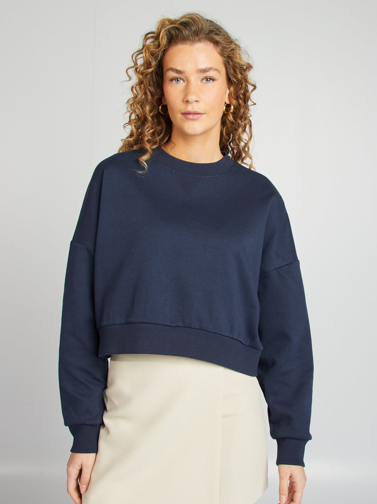 Sweat Col Rond Pour Femme - Couleur Unie - Confortable Pour L'automne Et L'hiver 2025 - 10