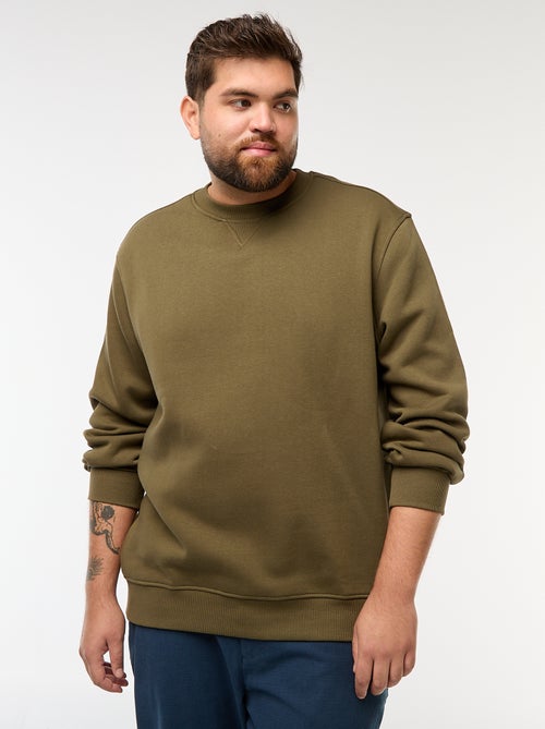 Sweat à col rond uni - Kiabi