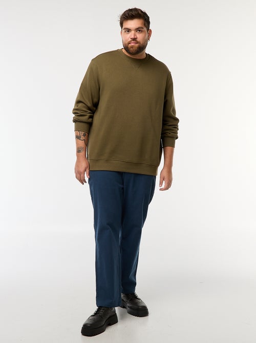 Sweat à col rond uni - Kiabi