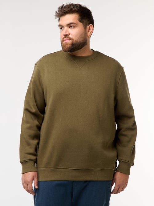 Sweat à col rond uni - Kiabi