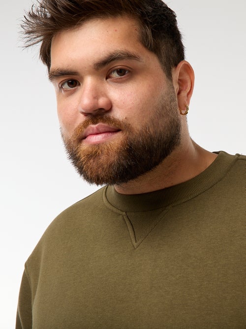 Sweat à col rond uni - Kiabi