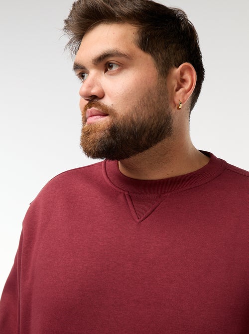 Sweat à col rond uni - Kiabi