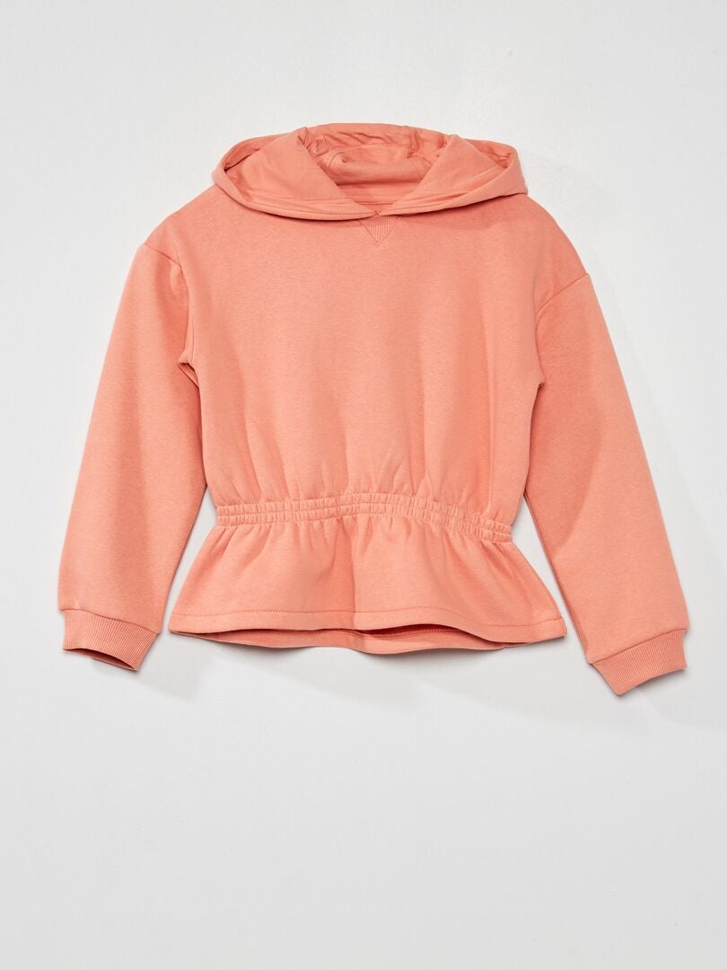 Sweat à cpauche Orange - Kiabi