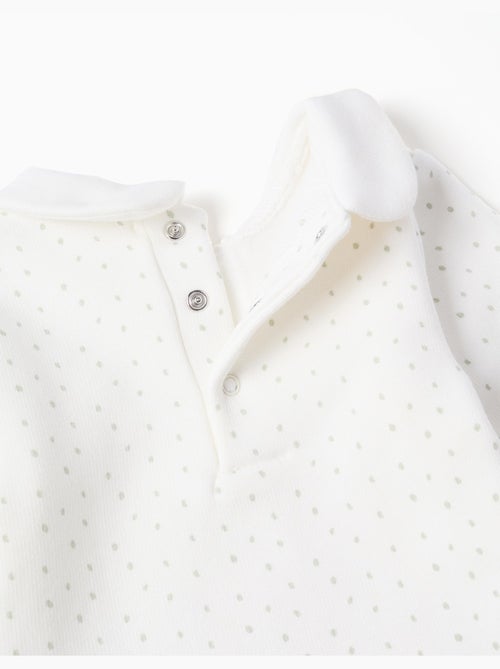 Sweat à doublure en peluche douce et pois - Kiabi
