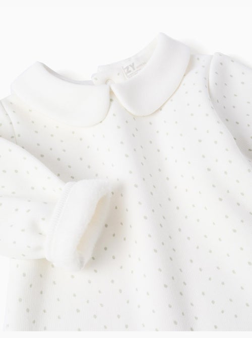 Sweat à doublure en peluche douce et pois - Kiabi