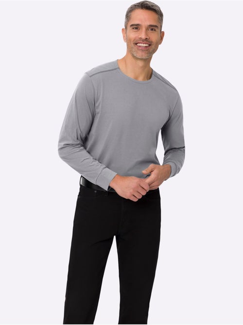 Sweat à encolure ronde épaulettes devant - taille standard - moda vilona - Kiabi Sweat à encolure ronde épaulettes devant - taille standard - moda vilona - Kiabi