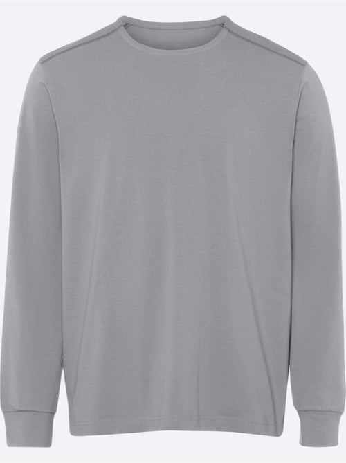 Sweat à encolure ronde épaulettes devant - taille standard - moda vilona - Kiabi Sweat à encolure ronde épaulettes devant - taille standard - moda vilona - Kiabi