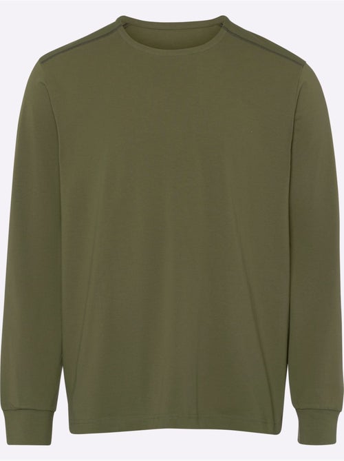 Sweat à encolure ronde épaulettes devant - taille standard - moda vilona - Kiabi