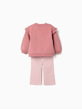 Sweat à imprimé floral + pantalon évasé