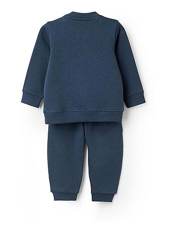 Sweat à imprimé + jogpant en coton peigné