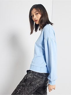 Sweat à manches bouffantes - Kiabi