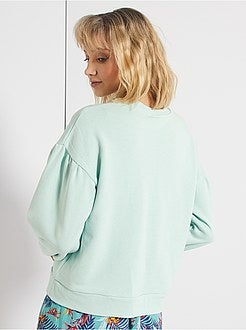 Sweat à manches bouffantes - Kiabi