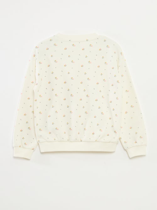 Sweat à manches longues avec imprimé - Kiabi