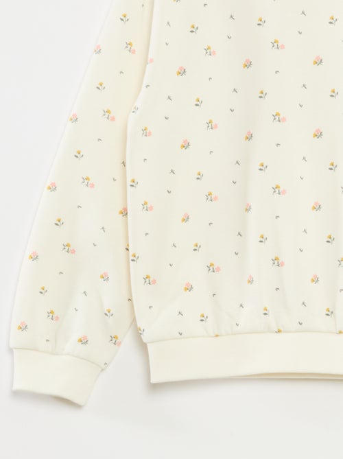 Sweat à manches longues avec imprimé - Kiabi