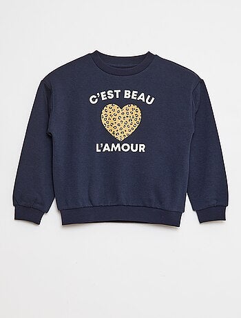 Sweat à manches longues avec imprimé