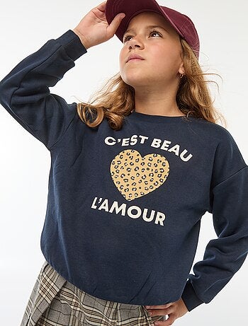 Sweat à manches longues avec imprimé