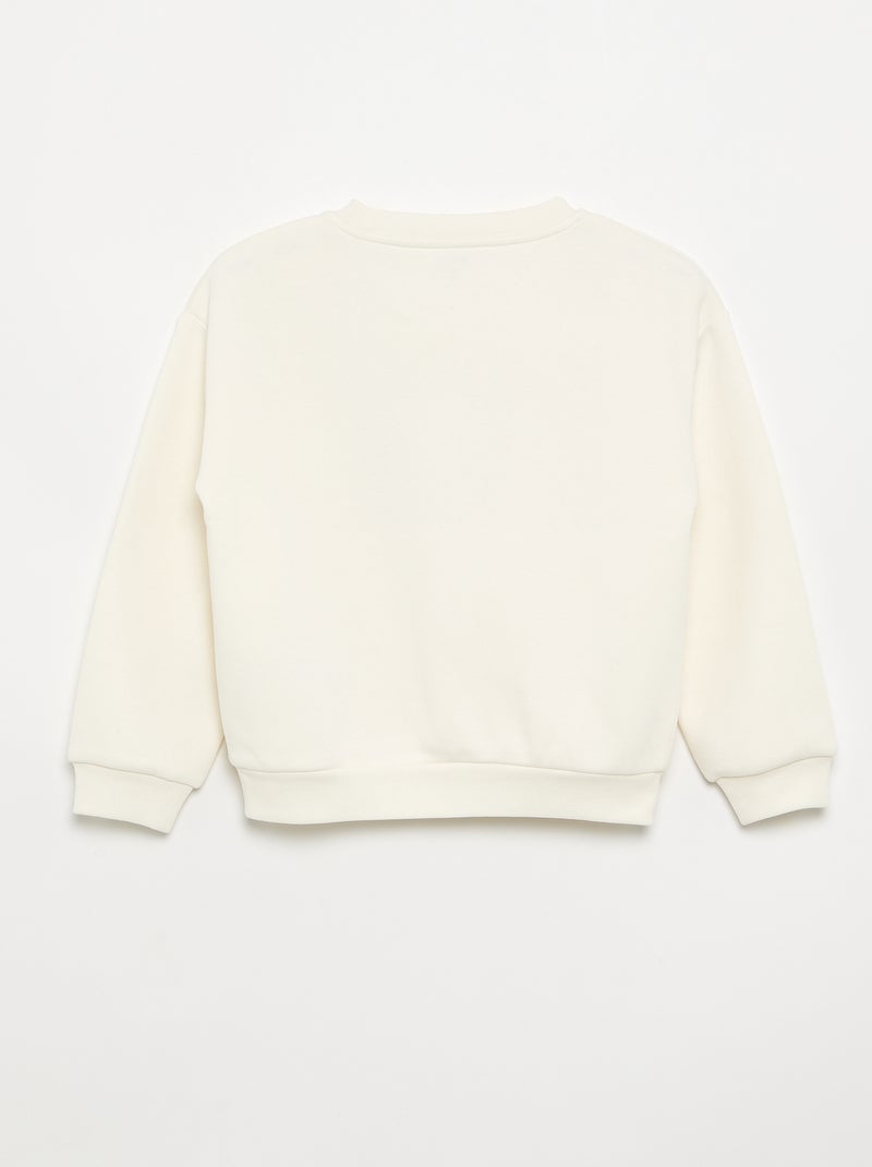 Sweat à manches longues avec imprimé Gris - Kiabi