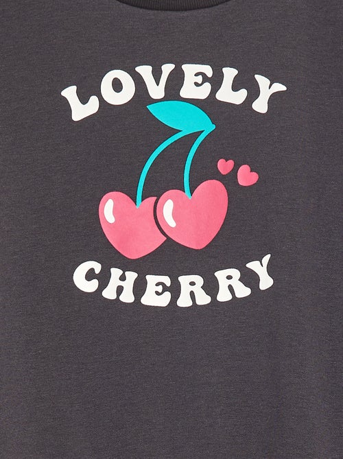 Sweat à manches longues avec imprimé - Kiabi