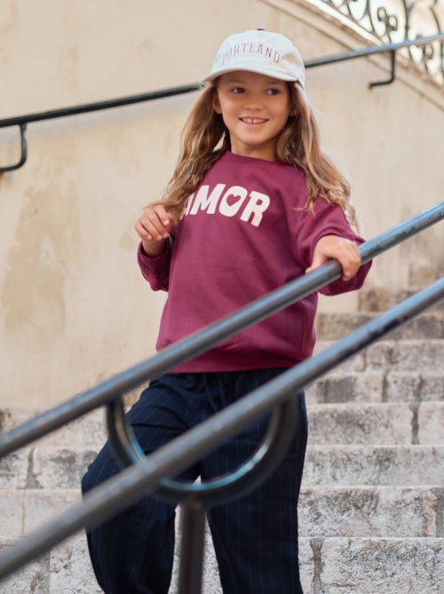 Sweat à manches longues avec imprimé - Kiabi