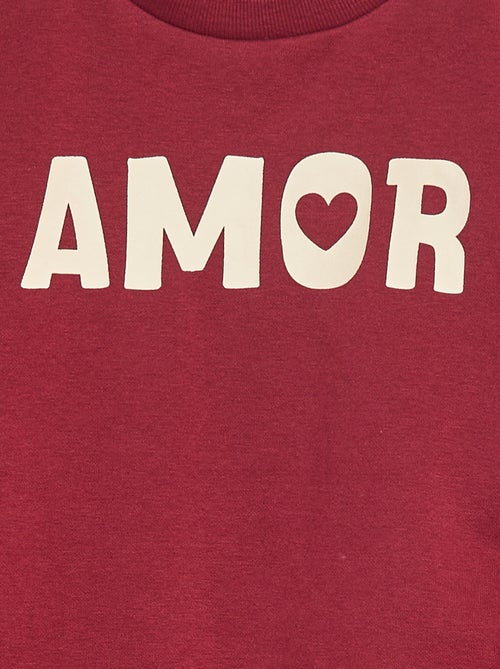 Sweat à manches longues avec imprimé - Kiabi