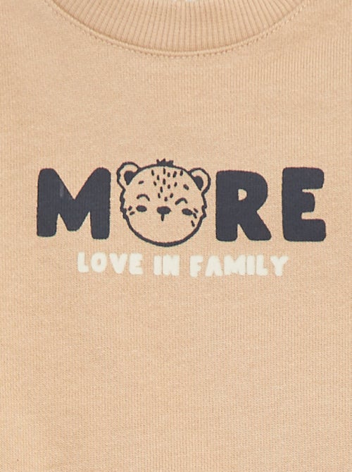 Sweat à manches longues avec print - Kiabi