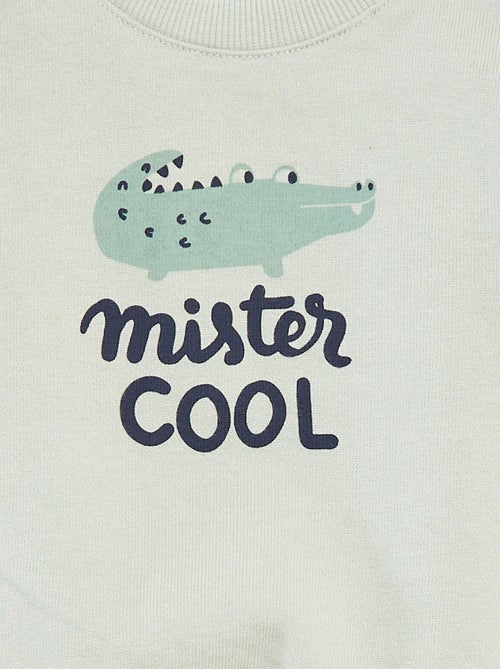 Sweat à manches longues avec print - Kiabi