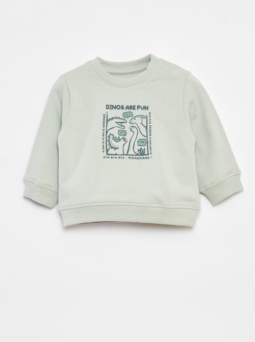 Sweat à manches longues avec print - Kiabi