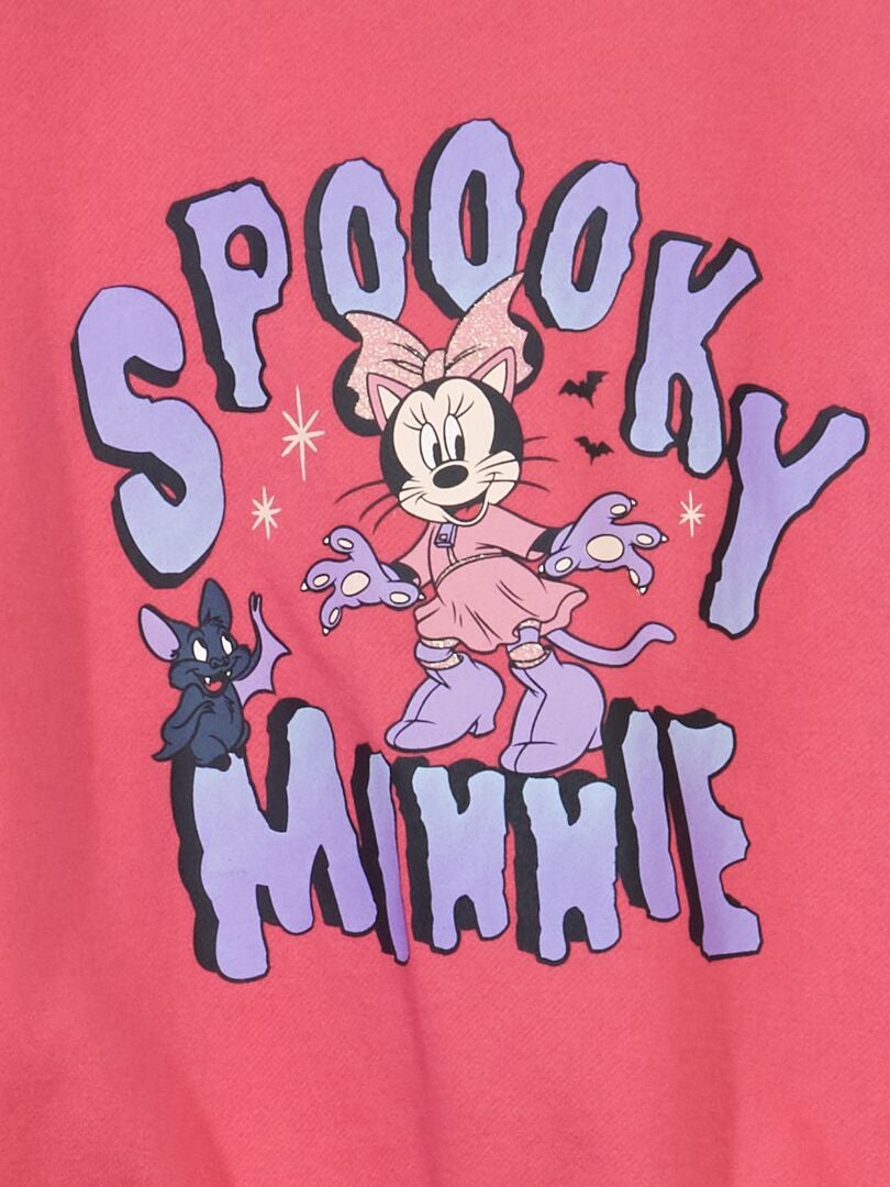 Sweat à manches longues 'Minnie' - Halloween Rose - Kiabi