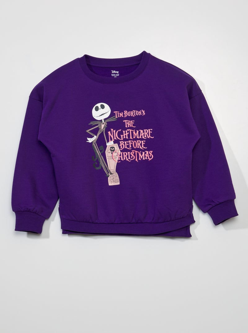 Sweat à manches longues 'Minnie' - Halloween Violet - Kiabi