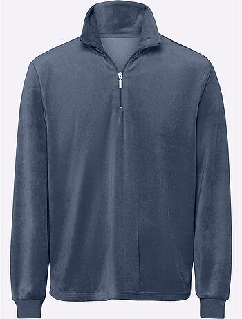 Sweat à manches longues qualité velours ras doux - taille standard - moda vilona