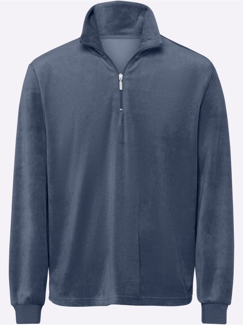 Sweat à manches longues qualité velours ras doux - taille standard - moda vilona - Kiabi