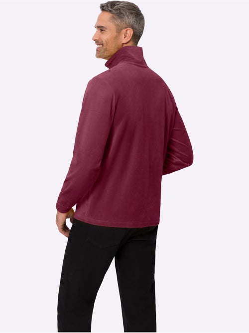 Sweat à manches longues qualité velours ras doux - taille standard - moda vilona - Kiabi Sweat à manches longues qualité velours ras doux - taille standard - moda vilona - Kiabi