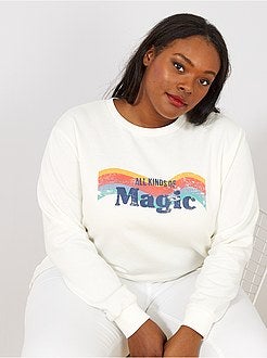 Sweat à message imprimé - Kiabi