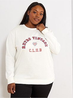 Sweat à message imprimé - Kiabi